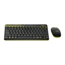 Logitech MK240 Nano Wireless Keyboard &amp; Mouse Combo - Black-Chartreuse (920-008202)