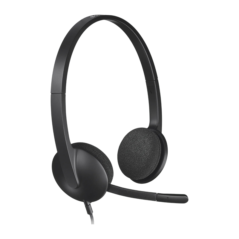 Logitech H340 USB PC Headset with Noise-Cancelling Mic (981-000477)