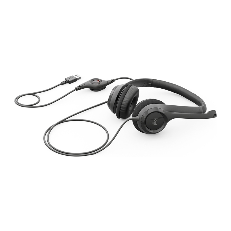 Logitech H390 USB Headset with Noise-Cancelling Mic (981-000485)