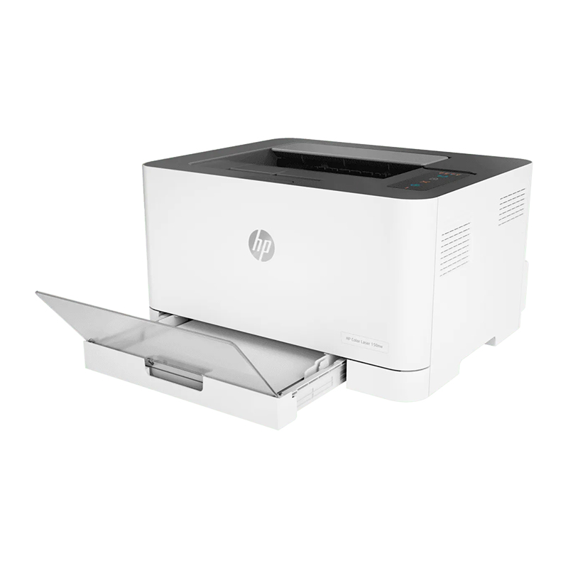 HP Color LaserJet 150nw Printer - Functions / Print, Wireless, Printing colors/ 4-Colours, Print Speed / Black: Up to 18 ppm & Colour: Up to 4 ppm, Colour Print Quality / 600 x 600 dpi, Duplex / Manual, Media Sizes / A4; A5; A6; B5; Duty Cycle / Up to 20,000 pages, Connectivity / Hi-Speed USB 2.0 Device; Gigabit Ethernet 10/100/1000T network, Wireless, HP 117A CYMK