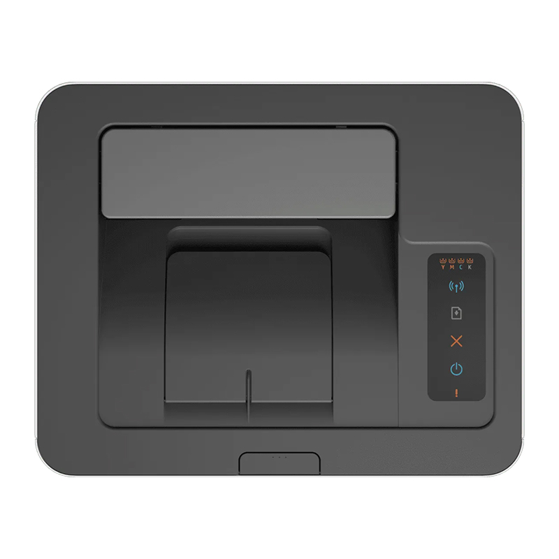 HP Color LaserJet 150nw Printer - Functions / Print, Wireless, Printing colors/ 4-Colours, Print Speed / Black: Up to 18 ppm & Colour: Up to 4 ppm, Colour Print Quality / 600 x 600 dpi, Duplex / Manual, Media Sizes / A4; A5; A6; B5; Duty Cycle / Up to 20,000 pages, Connectivity / Hi-Speed USB 2.0 Device; Gigabit Ethernet 10/100/1000T network, Wireless, HP 117A CYMK