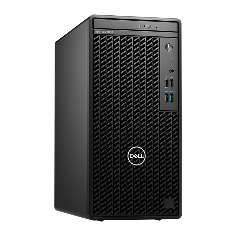 Dell Optiplex 3000 MT Desktop | Intel® Core™ i3-12100 (4 Cores/12MB/8T/3.3GHz to 4.3GHz/60W), 4GB DDR4 RAM, 256GB PCIe NVMe SSD, Intel® UHD Graphics 630, 1 X Display Port, 1 x HDMI Port, Dell Wired USB Keyboard &amp; Mouse, DOS
