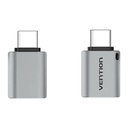 Vention® USB-C Male to USB 3.0 Female OTG Adapter Gray Aluminum Alloy Type (CDQH0)