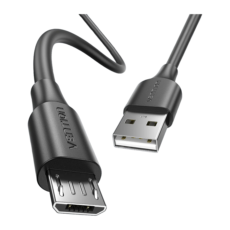 Vention USB 2.0 A Male to Micro-B Male Cable 0.25m Black (CTIBC)