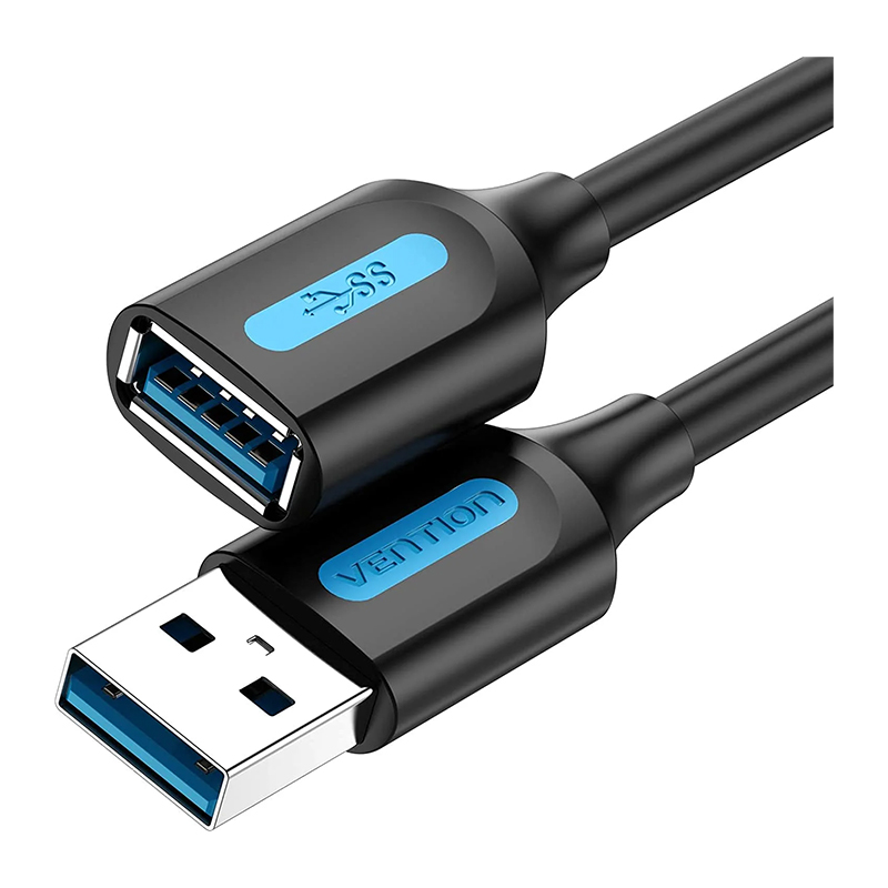 Vention® USB 3.0 A Male to A Female Extension Cable 3M Black PVC Type (CBHBI)