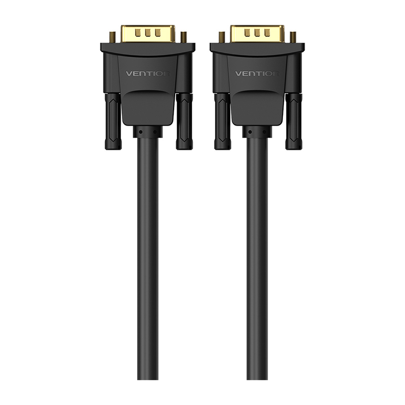Vention® VGA(3+6) Male to Male Cable with ferrite cores 10M Black (DAEBL)