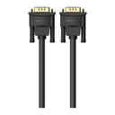 Vention® VGA(3+6) Male to Male Cable with ferrite cores 5M Black (DAEBJ)