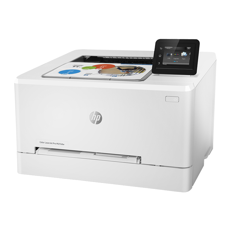 HP Color LaserJet Pro M255dw Printer - Print only, Wireless, 4-Colours, 22 ppm, 600 x 600 dpi, Auto Duplex, A4; A5; A6; 40,000 pages, Hi-Speed USB 2.0; Gigabit Ethernet; Wireless, HP 207A CYMK