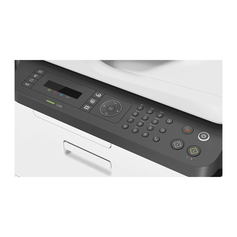 HP MFP M179fnw Color LaserJet | Print/Scan/Copy/Fax, Up to 600 x 600 dpi Print, USB, Network, Wireless & WiFi Direct, Up to 4ppm Colour Print, Up to 18ppm Mono Print, 40 Sheet ADF, Up to 20,000 Pages/Month, HP 117A CYMK Toner