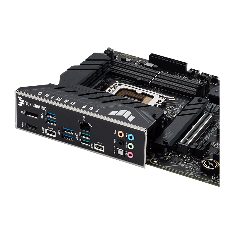Asus TUF Gaming Z690-Plus ATX Motherboard - WiFi D4 LGA1700(Intel 12th Gen) (PCIe 5.0, DDR4,4xM.2/NVMe SSD,14+2 power stages,WiFi 6,2.5Gb LAN,front USB 3.2 Gen 2 Type-C,Thunderbolt 4,ARGB headers)