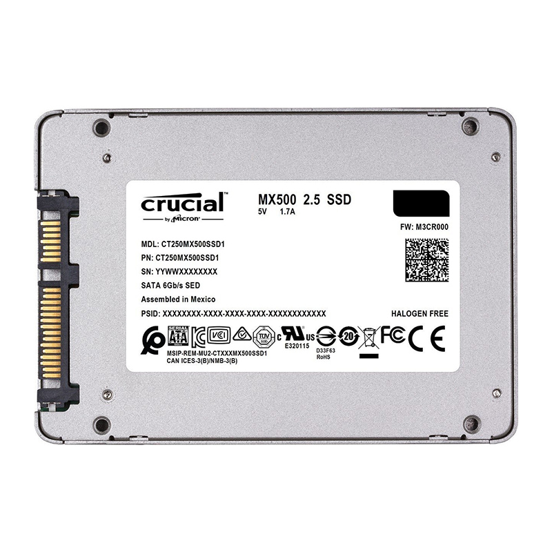 Crucial MX500 250GB 3D NAND SATA 2.5" SSD