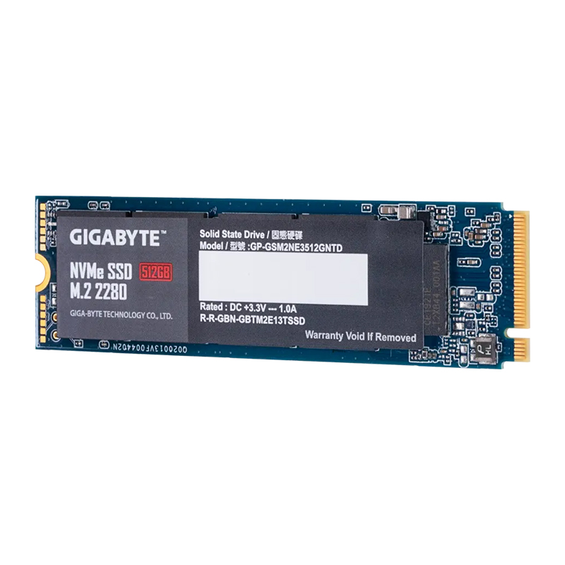 GIGABYTE 512GB M.2 PCIE 3X4 NVMe SSD GP-GSM2NE3512GNTD