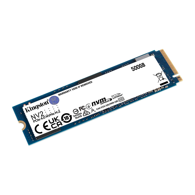 Kingston NV2  NVMe™ PCIe 4.0 Gen 4x4 M.2 2280 SSD 500GB - SNV2S/500G