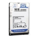 Western Digital (BLUE) 160GB IDE – Form Factor : 2.5",  Model : WD1600BEVE, Interface : ATA100, RPM Class : 5400RPM, Capacity : 160 GB, Cache : 8 MB.