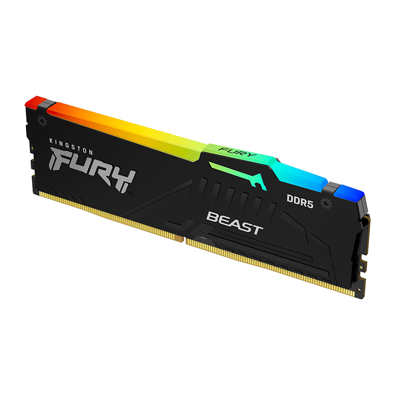 KINGSTON FURY BEAST RGB 16GB DDR5 5200MT/s Non ECC DIMM RAM