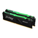 Kingston Fury Beast RGB 16GB (2x8GB) 3200MHz DDR4 CL16 Desktop RAM - KF432C16BBAK2/16