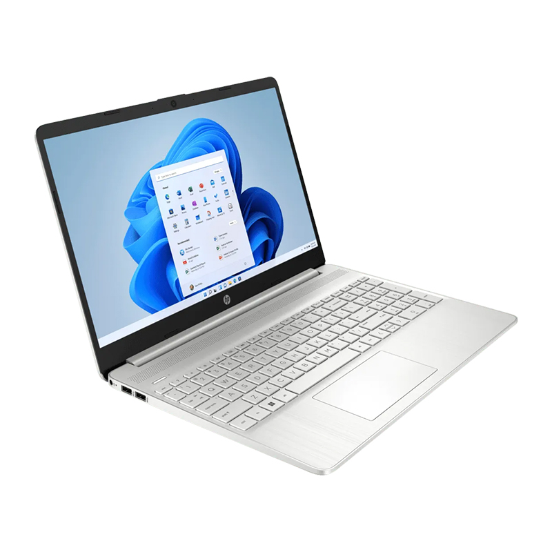 HP Laptop 15s-fq5114TU - Intel® Core™ i7-1255U Processor, 8GB DDR4 3200MHz RAM, 512 GB PCIe® NVMe™ M.2 SSD, 15.6&quot; diagonal, FHD (1920 x 1080), micro-edge, anti-glare, 250 nits, 45% NTSC, Windows 11 Home, Natural Silver