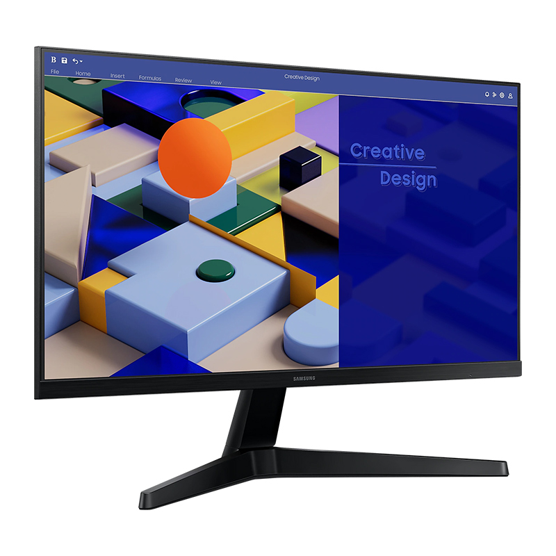 Samsung 24" Essential Monitor S24C310EAE | Borderless, 1920 x 1080 IPS, 75Hz, 5 ms, 250 cd/㎡, AMD FreeSync, HDMI, VGA