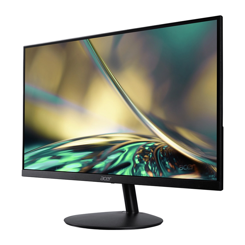 Acer SA242YH 23.8" Ultra Slim Monitor | FHD E2E (VA) Zero Frame Display, 1920x1080, 100Hz (HDMI), 75Hz (VGA), 250 cd/m2, 1 ms, AMD FreeSync™ Technology, VGA + HDMI Ports, Black