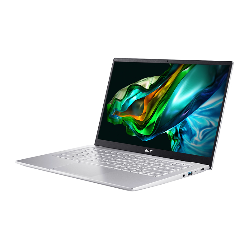 Acer Swift Go SFG14-41-R3ZM Laptop (R7-7730U, 16GB RAM, 512GB SSD, AMD Radeon, 14" FHD , Pure Silver, W11H, H&S)