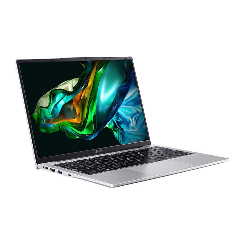 Acer Aspire Lite AL14-31P-C26D Laptop | Intel N100 Processor, 8GB DDR5 RAM, 512GB PCIe NVMe SSD, 14" WUXGA IPS SlimBezel, Intel UHD Graphics, Windows 11 Home, Silver