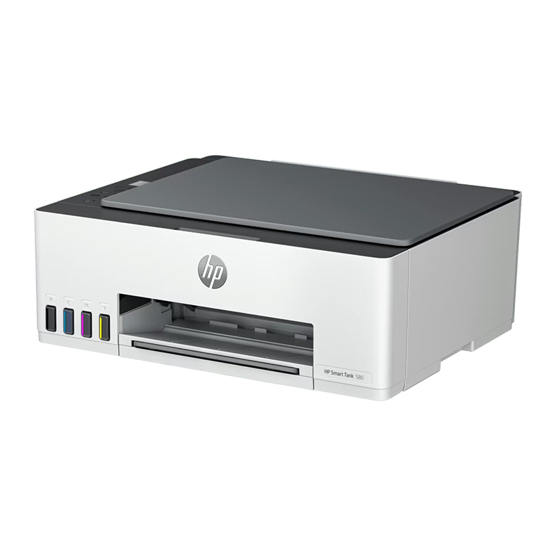 HP Smart Tank 580 All-in-One Printer | Replacement Ink: HP GT53 (K) & GT52 (CMY)