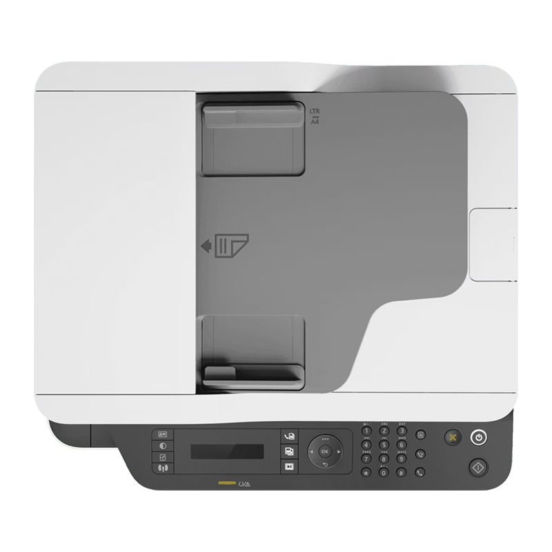 HP Laser MFP 137FNW Printer (4ZB84A) - Print, Scan, Copy & Fax; Print Speed: Up to 20 ppm; Print Resolution: Up to 1200 x 1200 dpi; Duplex Printing: Manual; Connectivity: Wireless, Ethernet, USB 2.0; Paper Handling: 150 sheet Paper Tray + 40 Sheet ADF; HP 106A