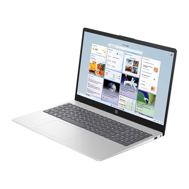 HP 15-fd0056TU Laptop (i7-1355U, 8GB, 512GB, Intel Iris Xe, 15.6'' FHD, W11, Silver, H&amp;S)