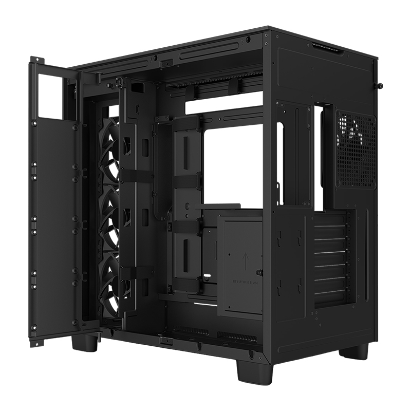 NZXT H9 Flow Mid-tower ATX Case - Black