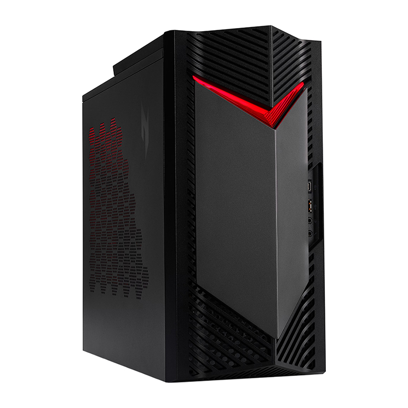Acer Nitro N50-656 Gaming Desktop PC | Intel® Core™ i5-14400F Processor, 8GB DDR5 RAM, 512GB NVMe M.2 SSD, NVIDIA® GeForce® RTX 3050 6GB, Wi-Fi 6E, Bluetooth, Acer Wireless Keyboard & Mouse, Windows 11 Home