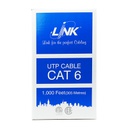 LINK CAT6 UTP (250 MHz) w/Cross Filler, 24 AWG, CM, UL, 305M (US-9106A)