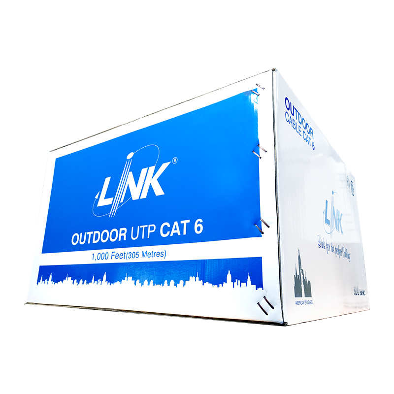 LINK CAT6 UTP Cable, PE Outdoor, 23 AWG, w/Drop Wire, 305M (Double Jacket) (US-9106MD)