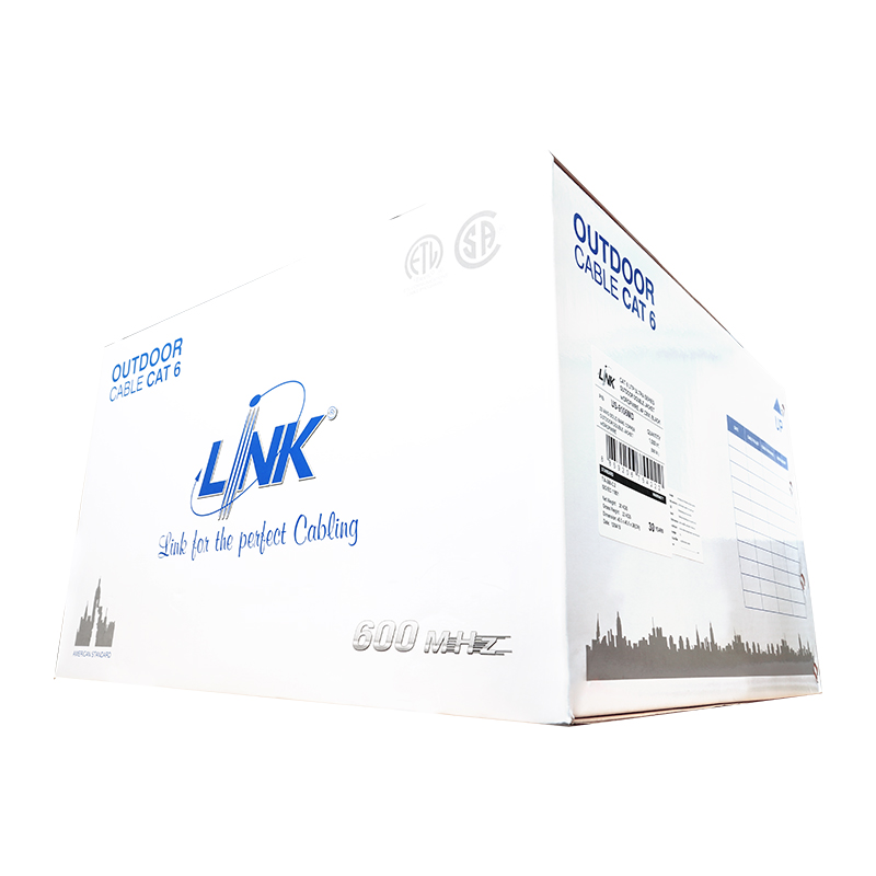 LINK CAT6 UTP Cable, PE Outdoor, 23 AWG, w/Drop Wire, 305M (Double Jacket) (US-9106MD)
