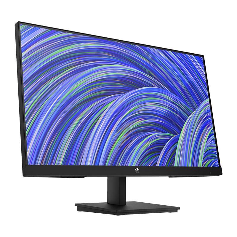 HP V24i G5 FHD Monitor | 23.8" FHD (1920 x 1080), 75Hz, 16:9, 250 nits, 1000:1, 5ms GtG, AMD FreeSync™; Low blue light mode; Anti-glare, VGA x1, HDMI x1, DP x1, Black