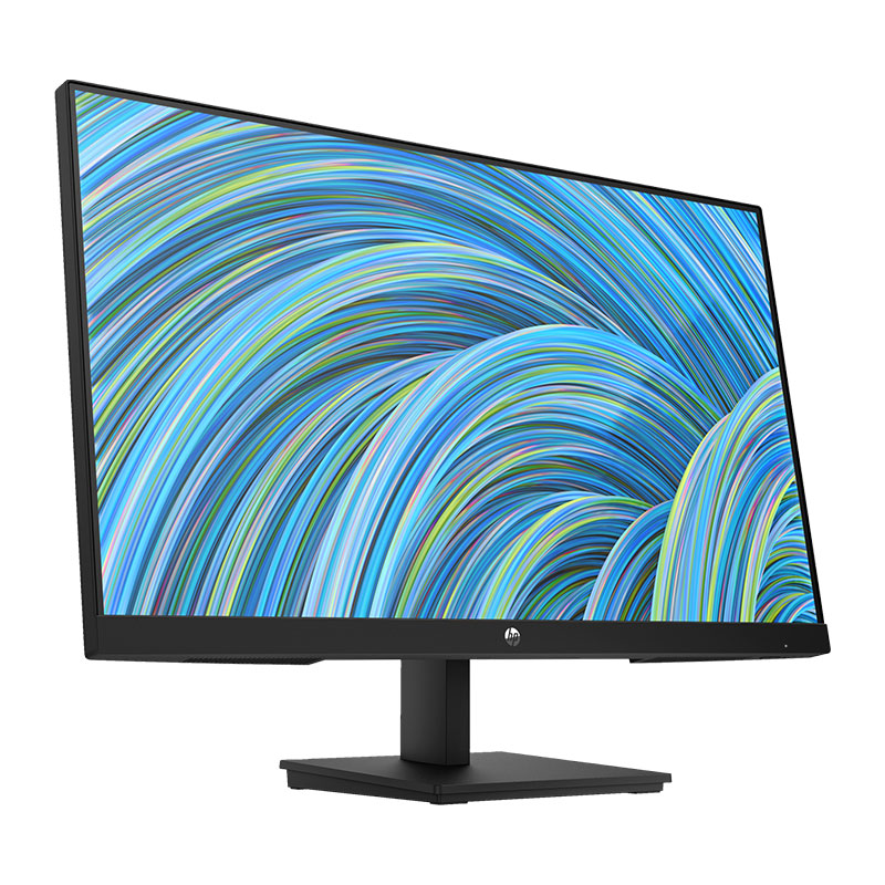 HP V24v G5 FHD Monitor | 23.8" FHD, Anti-Glare, Low Blue Light 3-Sided Micro-Edge TUV Certified, 75Hz, AMD Free Sync, 1x VGA, 1x HDMI 1.4 Ports, 250 nits, Black