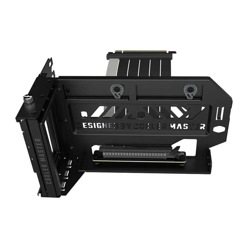 Cooler Master MasterAccessory Vertical Graphics Card Holder Kit V3 | Premium Riser Cable, PCI-E 4.0 x16-165mm, Compatibility PCIe 4.0 and Older for E-ATX, ATX, Micro ATX Case - Black (MCA-U000R-KFVK03)