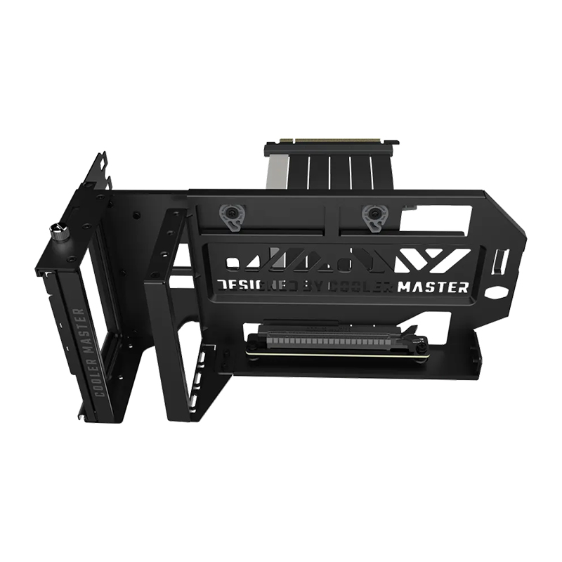 Cooler Master MasterAccessory Vertical Graphics Card Holder Kit V3 | Premium Riser Cable, PCI-E 4.0 x16-165mm, Compatibility PCIe 4.0 and Older for E-ATX, ATX, Micro ATX Case - Black (MCA-U000R-KFVK03)