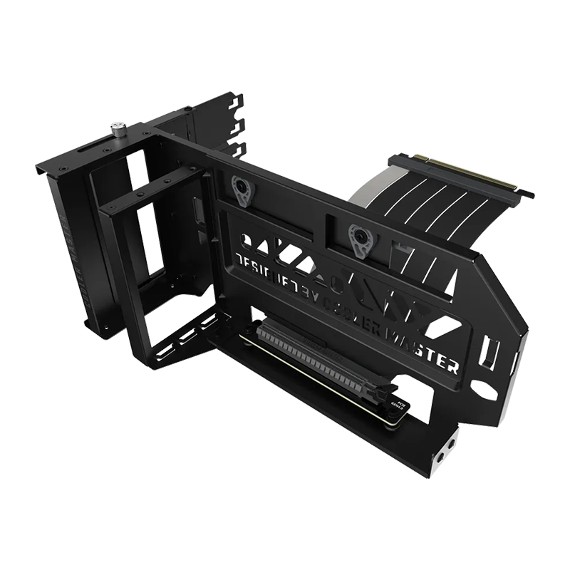 Cooler Master MasterAccessory Vertical Graphics Card Holder Kit V3 | Premium Riser Cable, PCI-E 4.0 x16-165mm, Compatibility PCIe 4.0 and Older for E-ATX, ATX, Micro ATX Case - Black (MCA-U000R-KFVK03)
