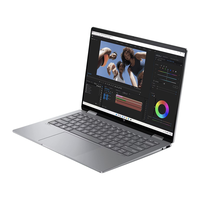 HP Envy x360 14-fc0107TU 2-in-1 Touch Laptop |Intel® Core™ Ultra 7 155U Processor, 32GB LPDDR5-6400 MHz RAM, 1TB PCIe M.2 SSD, 14" 2.8K (2880 x 1800) OLED Touch Display, 48-120Hz, Intel® Integrated Graphics, W11 Home, Meteor Silver