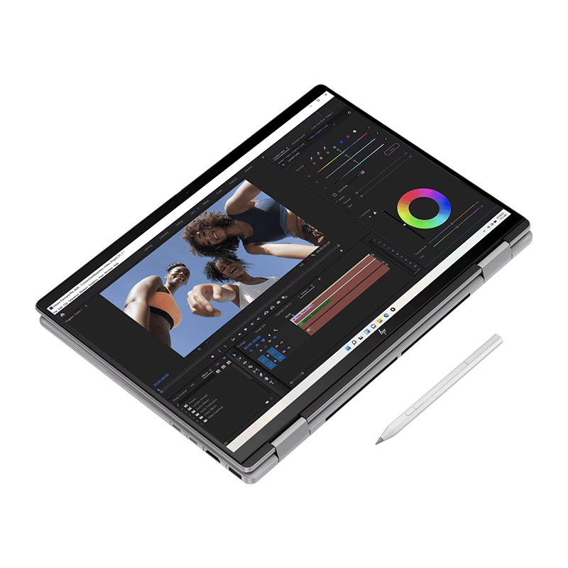 HP Envy x360 14-fc0107TU 2-in-1 Touch Laptop |Intel® Core™ Ultra 7 155U Processor, 32GB LPDDR5-6400 MHz RAM, 1TB PCIe M.2 SSD, 14" 2.8K (2880 x 1800) OLED Touch Display, 48-120Hz, Intel® Integrated Graphics, W11 Home, Meteor Silver