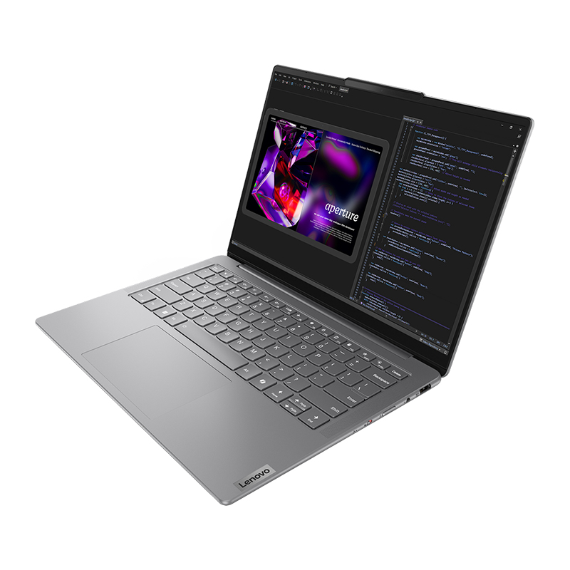 Lenovo Yoga Slim 7 14IMH9 (83CV002VMJ) Laptop| Intel® Core™ Ultra 7 155H Processor, 32GB LPDDR5x-7467 MHz RAM, 1TB M.2 PCIe SSD, 14" WUXGA (1920x1200) OLED, Intel Arc Graphics, W11 Home, Grey