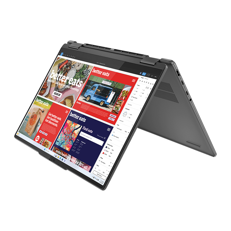 Lenovo Yoga 7 14IML9 (83DJ002KMJ) Touch 2-In-1 Laptop |Intel® Core™ Ultra 7 155H, 16GB LPDDR5x-7467 MHz RAM, 1TB M.2 PCIe SSD, 14" WUXGA (1920 x 1200) OLED Touch Display, Intel Arc Graphics, W11 Home, Grey