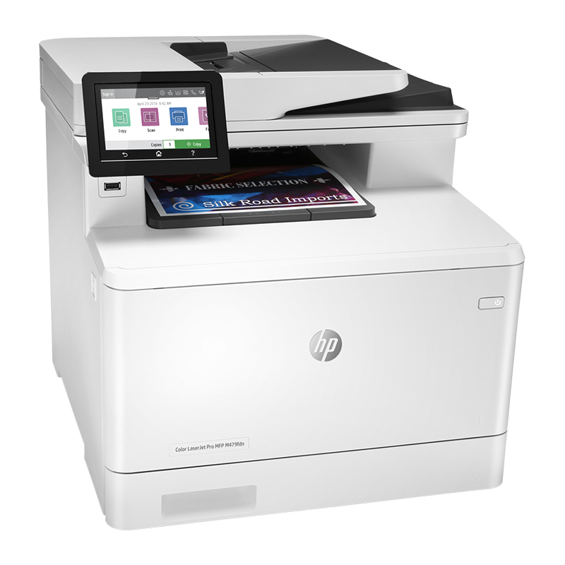 HP Color LaserJet Pro MFP M479dw (W1A77A) | Functions: Print, Copy, Scan, Email, Wireless, Duplex / Print Speed: Up to 27 ppm (Black & Color) / Duty cycle (A4): Up to 50,000 pages / Connectivity: USB, Ethernet, Wi-Fi / Toner: HP 415A