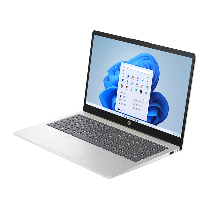 HP 14-em0046AU Laptop | AMD Ryzen™ 3 7320U, 8 GB LPDDR5-5500 MHz, 512 GB PCIe® NVMe™ M.2 SSD, 14", FHD (1920 x 1080), AMD Radeon™ Graphics, Windows 11 Home, Warm Gold