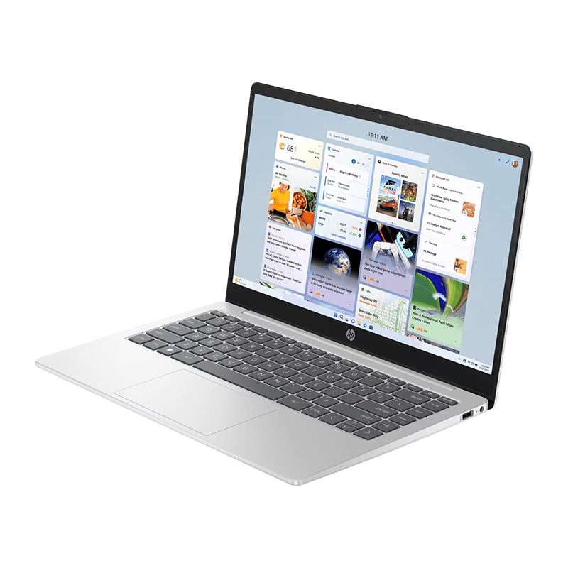 HP 14-ep0138TU Laptop | Intel® N100, 8 GB DDR4-3200 MHz, 512 GB PCIe® NVMe™ M.2 SSD, 14", FHD (1920 x 1080), Intel UHD Graphics, Windows 11 Home, Silver