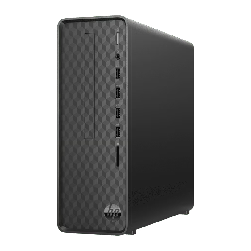 HP Slim Desktop S01-pF4004d PC | Intel® Core™ i3-14100, 8 GB DDR4-3200 MHz RAM, 512 GB PCIe® NVMe™ M.2 SSD, Intel® UHD Graphics, Intel® UHD Graphics