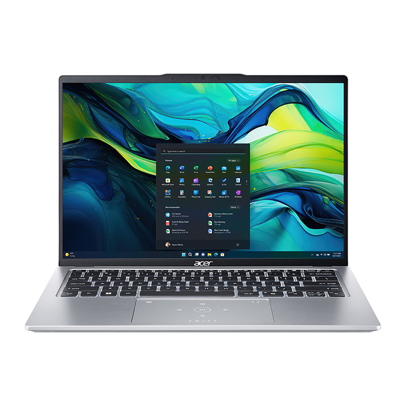 Acer Swift Go 14 SFG14-73-508Y Laptop | Intel® Core™ Ultra 5 processor 125H, 16GB LPDDR5X Ram, 512GB PCIe NVMe M.2 SSD, 14" WQXGA+ (2880 x 1800), Intel® ARC Graphics, Windows 11 Home, Silver