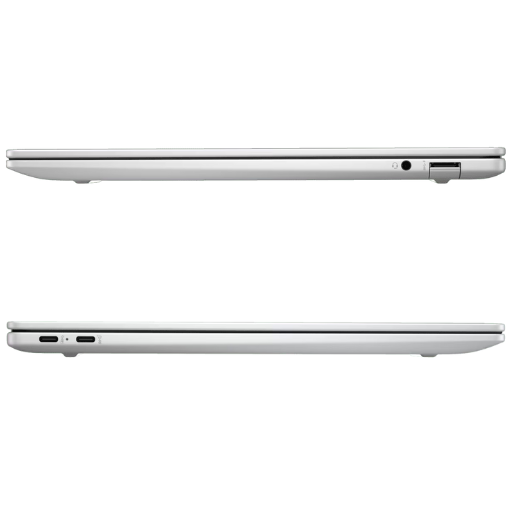 HP OmniBook X Laptop 14-fe1007QU (AV4W8PA) Laptop | Snapdragon® X Plus X1P-42-100 Processor, 16GB LPDDR5X 8448MHz RAM, 512 GB PCIe® NVMe™ M.2 SSD, 14'', 2.2K (2240x1400), IPS, Qualcomm® Adreno™ GPU, Windows 11 Home, MS Office Home & Student 2021, Glacier Silver