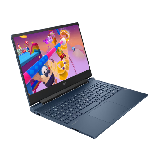 HP Victus 15-fb3148AX Gaming Laptop | AMD Ryzen™ 7 7445HS Processor, 16 GB DDR5 5600MHz RAM, 512 GB PCIe® Gen4 NVMe™ M.2 SSD, 15.6", FHD (1920 x 1080), IPS, NVIDIA® GeForce RTX™ 4050 6GB GDDR6 Graphics, Windows 11 Home, MS Office Home 2024 + Microsoft 365 Basic, Performance Blue 
