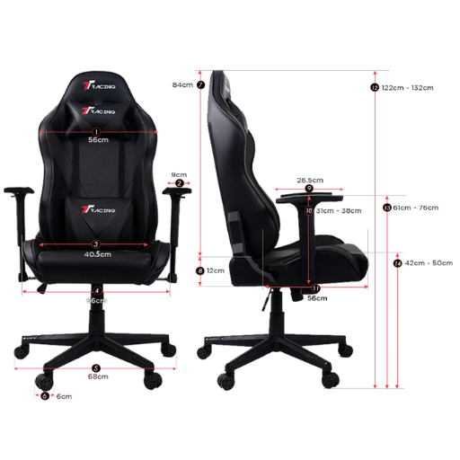 TTRacing Swift X 2020 Hybrid Leatherette Gaming Chair - Black Panther Edition (TTRSWIFTXMRVLBLKPTHR)